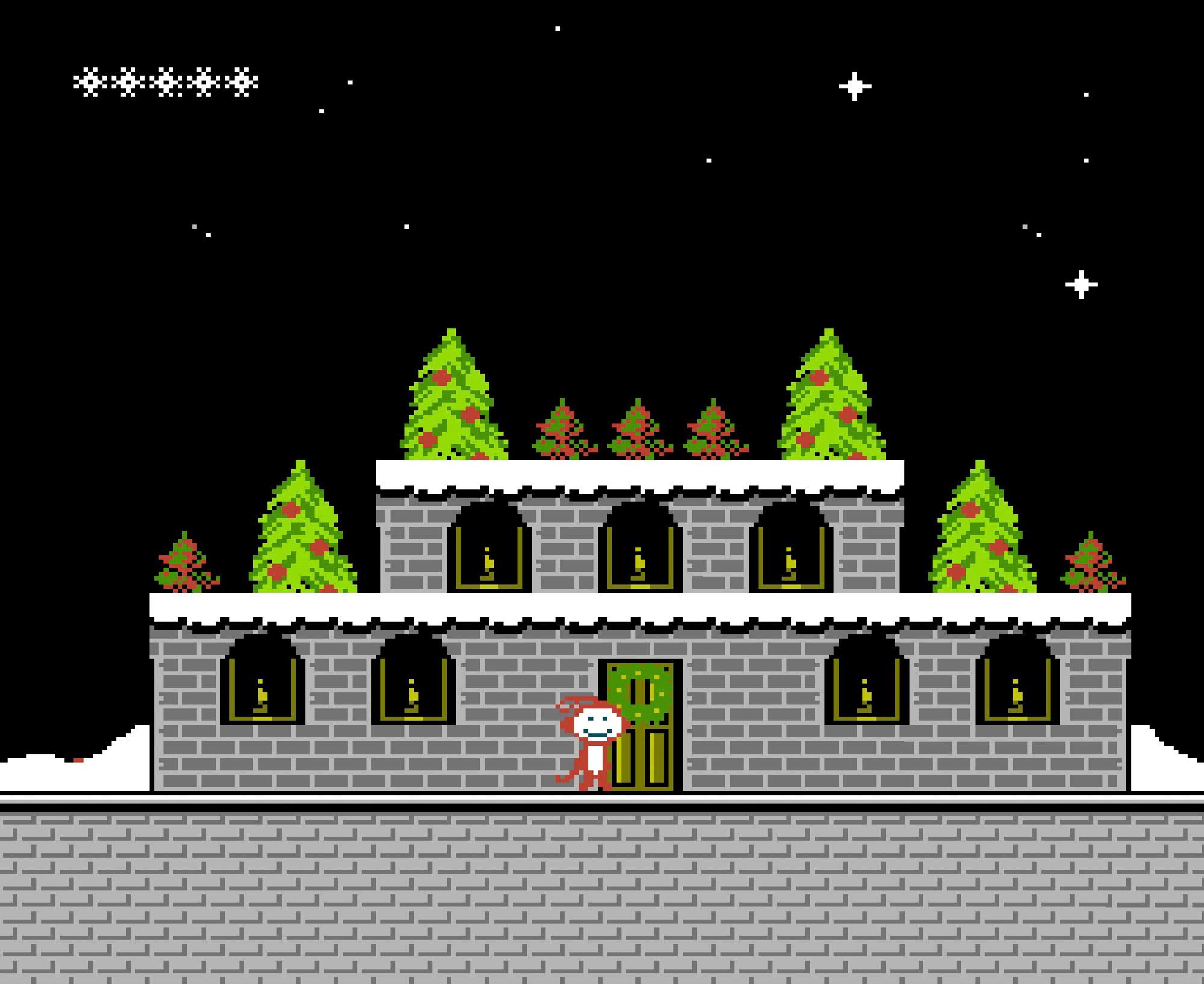Mr. Maymunshine's Christmas Land for the NES and Famicom. Developed by calgames. Ages 3+
