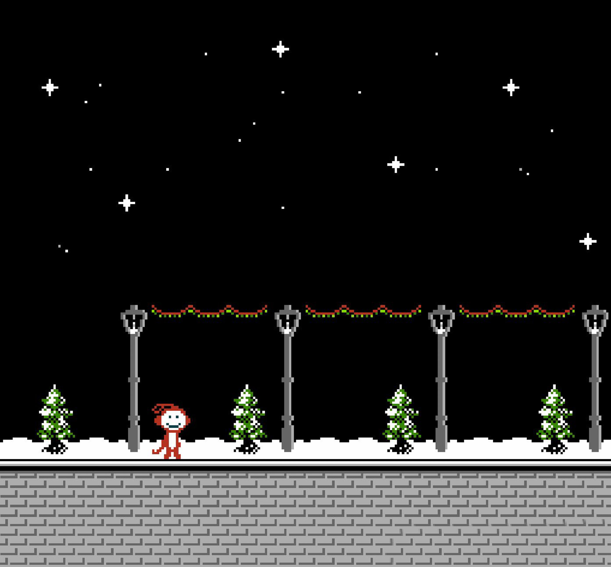 Mr. Maymunshine's Christmas Land for the NES and Famicom. Developed by calgames. Ages 3+