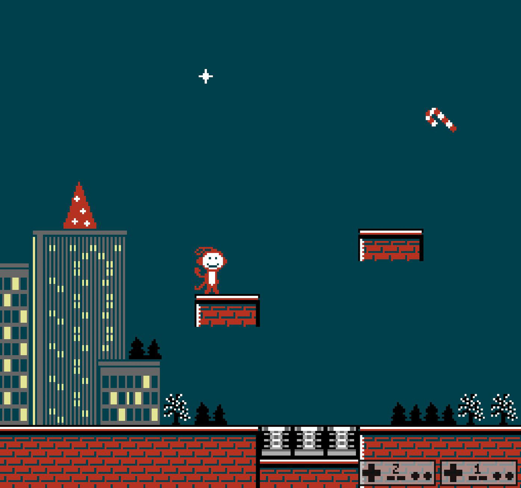 Mr. Maymunshine's Christmas Land for the NES and Famicom. Developed by calgames. Ages 3+