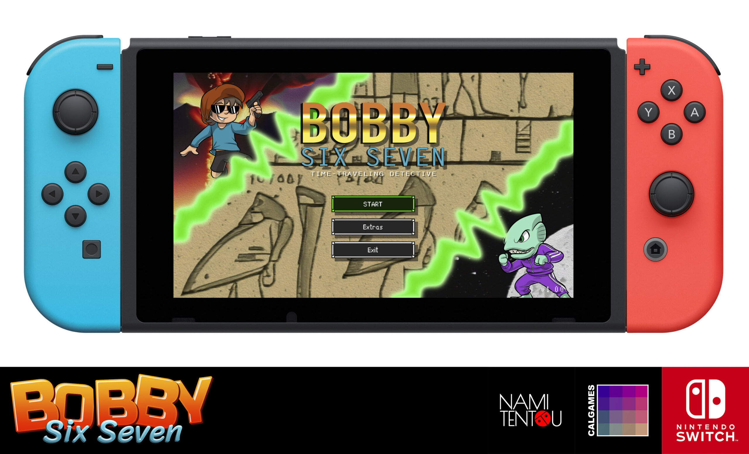 Bobby Six Seven - Time Traveling Detective on the Nintendo Switch eShop 2025. Nami Tentou, calgames.