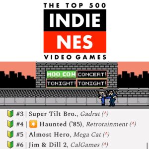 Jim & Dill 2 Top 500 NES Indie Games - Seth Abramson