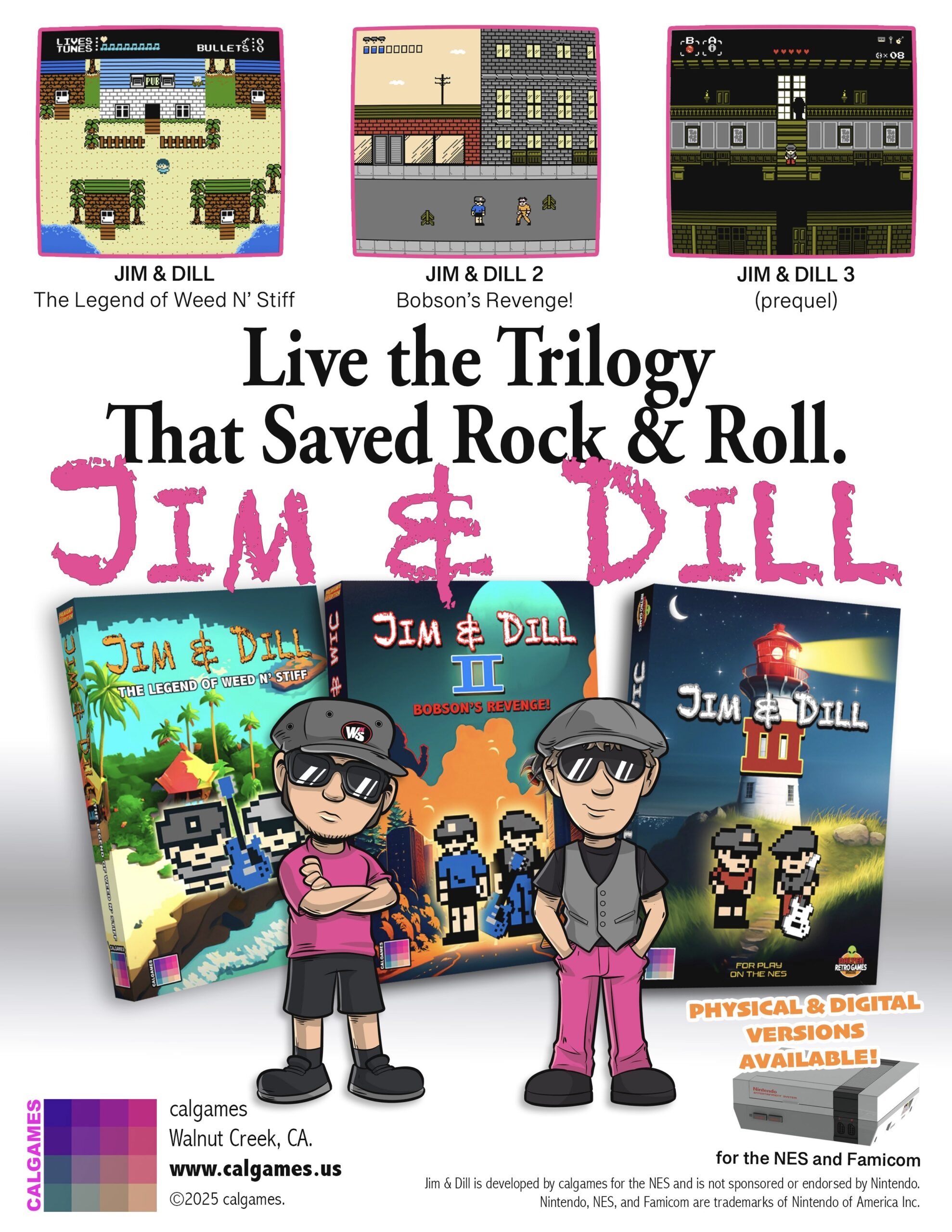 Jim & Dill Trilogy NES Ad - calgames