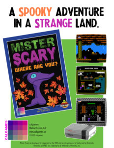 Mister Scary 2025 NES Ad calgames