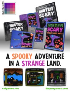 Mister Scary 2025 Physical NES Ad calgames