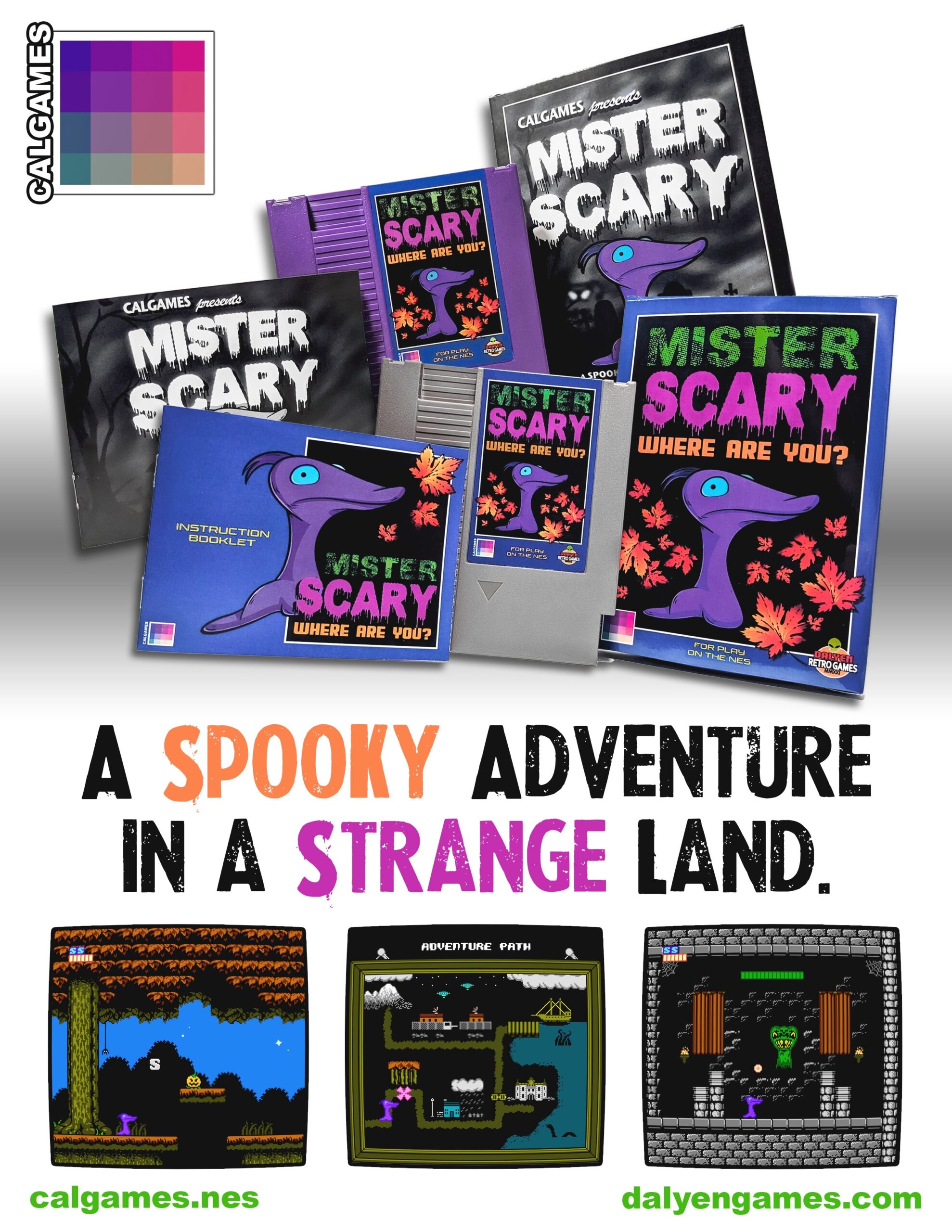 Mister Scary 2025 Physical NES Ad calgames