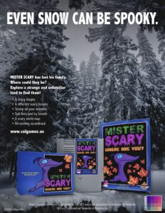 Mister Scary 2025 NES Ad Snow Holiday calgames