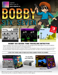 Bobby Six Seven Calgames Ad Vintage Mister Scary