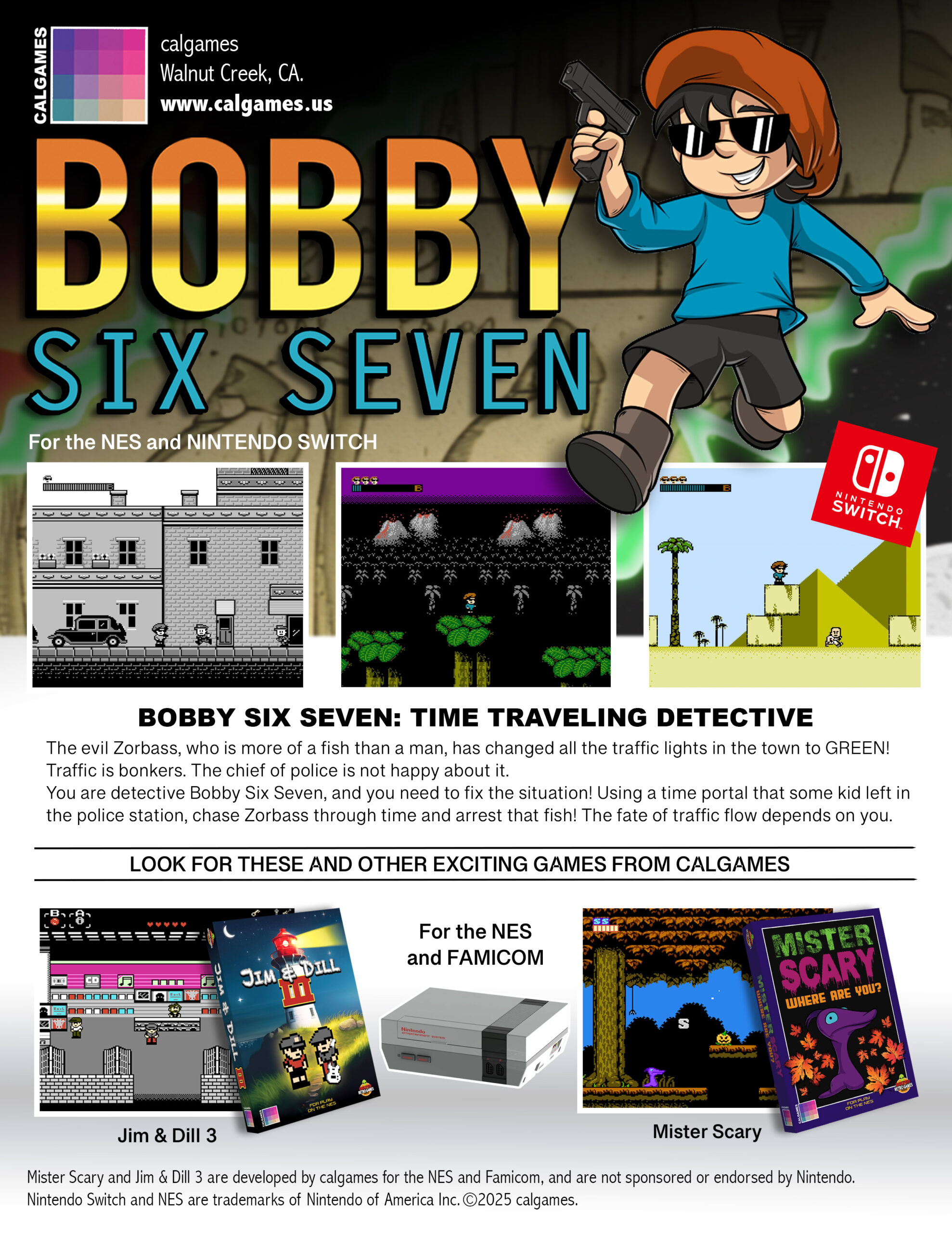 Bobby Six Seven Calgames Ad Vintage Mister Scary