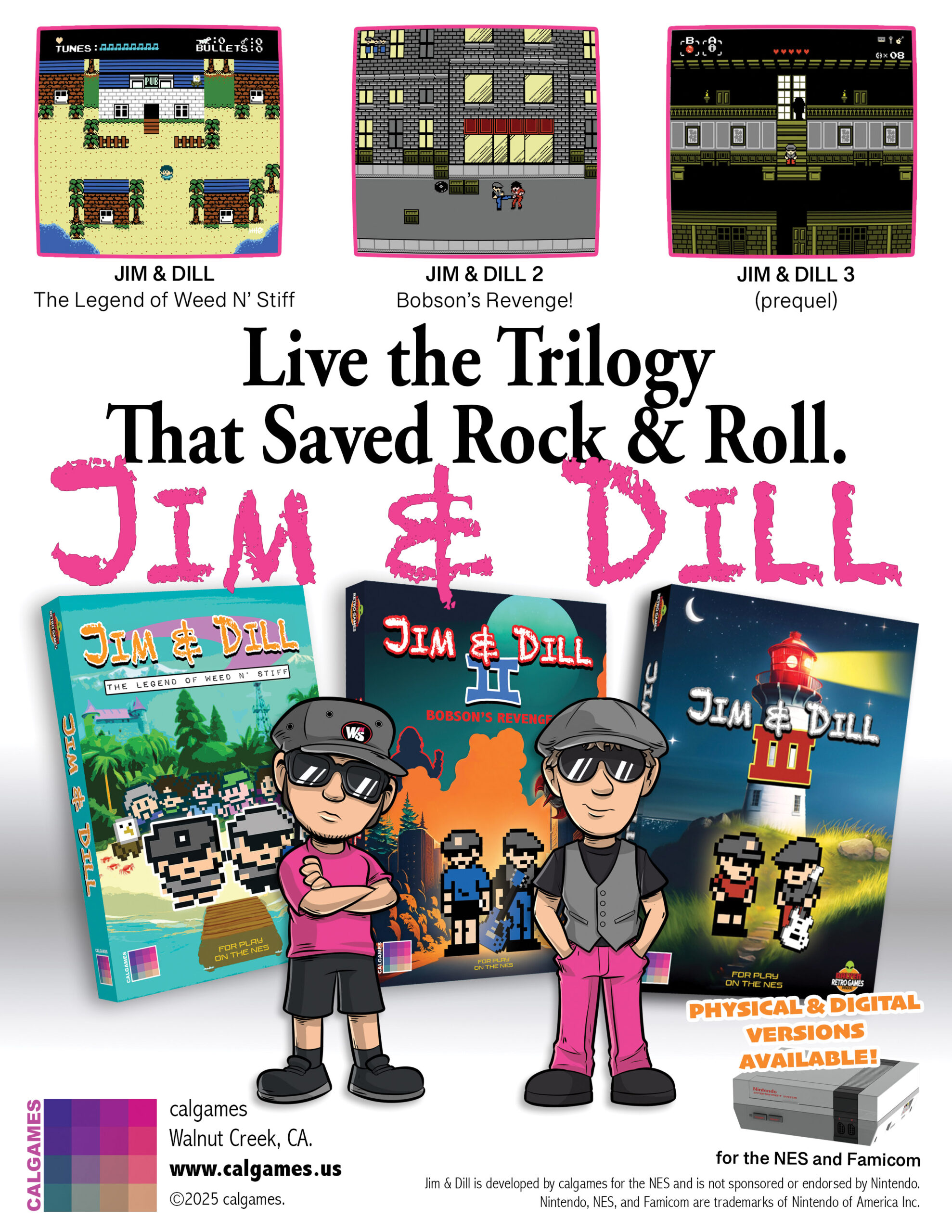 Jim & Dill Trilogy NES Ad - calgames