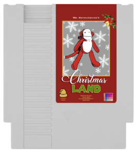 Mr Maymunshine's Christmas Land NES white cartridge