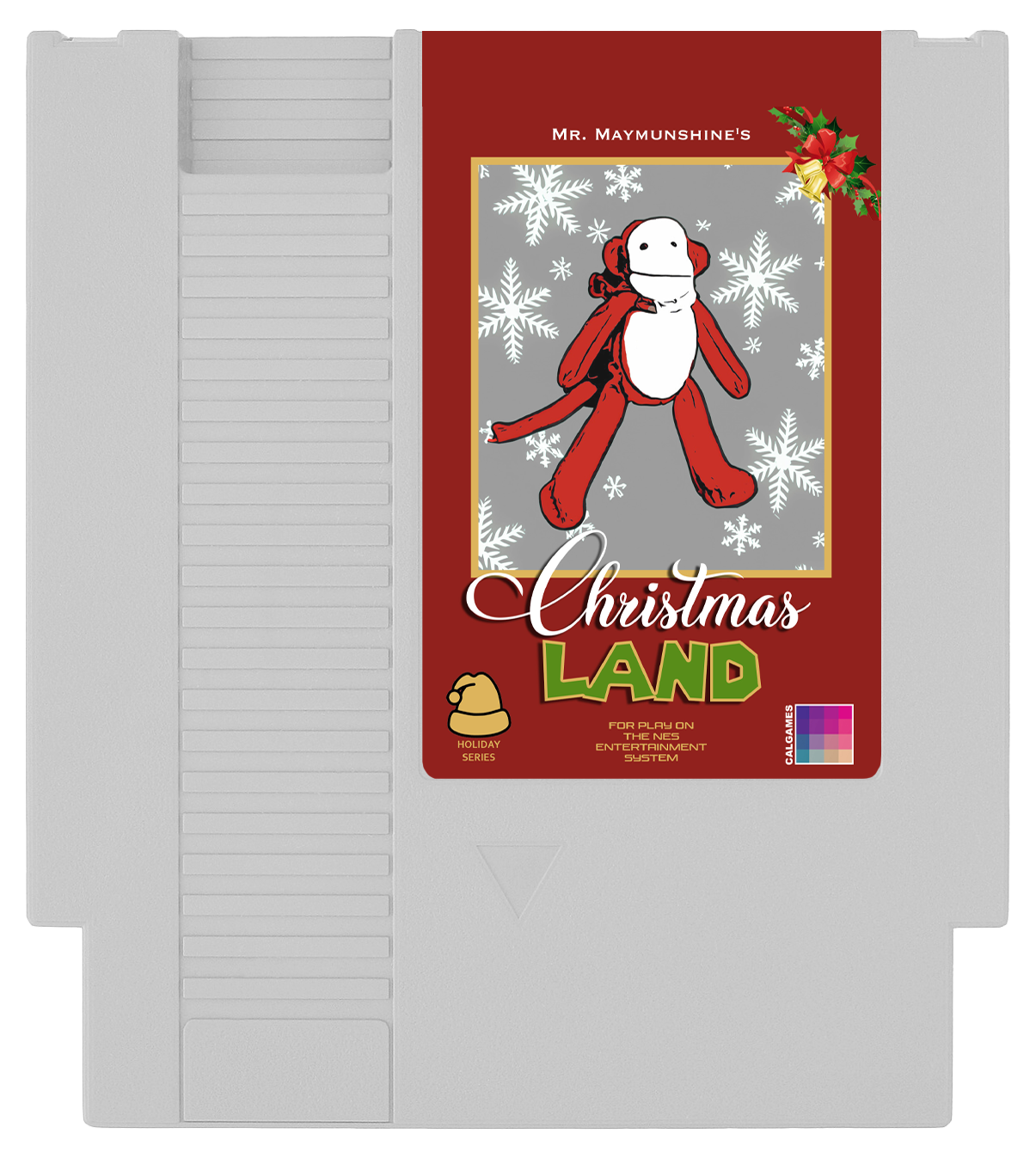 Mr Maymunshine's Christmas Land NES white cartridge
